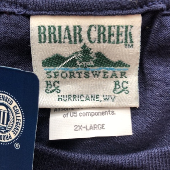 BRIAR Creek Size 2XL Navy United States of America Crew Neck Tee NWT - Picture 5 of 7